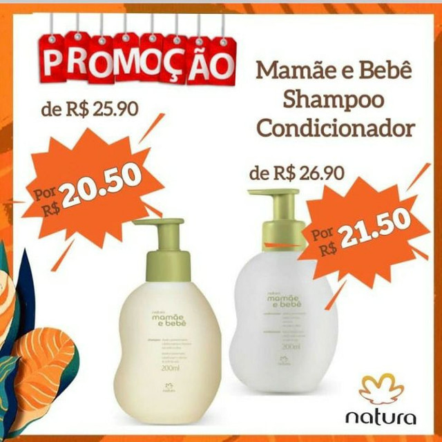 Produtos infantis da natura