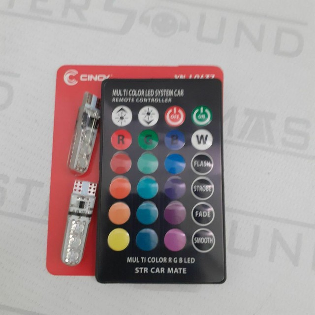LED multicolorido com controle.  Novo.
