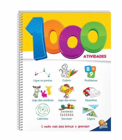   Caderno educativo com 1000 atividades