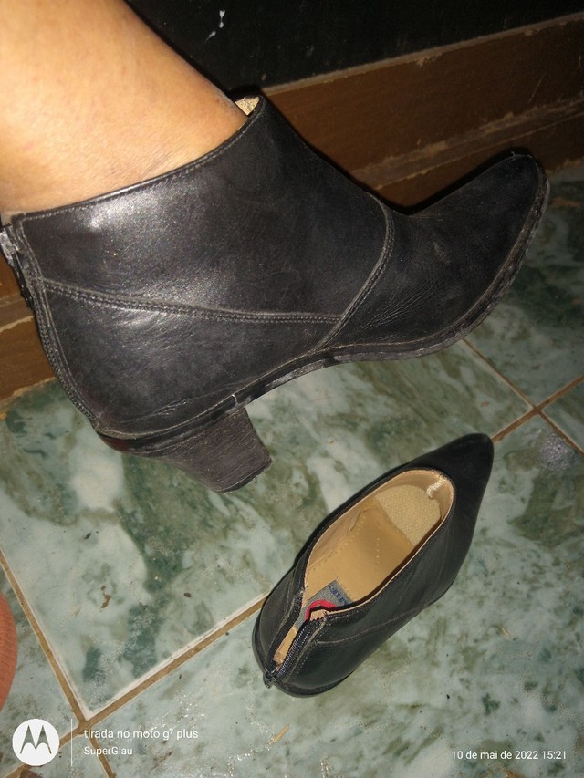 Bota de couro legítimo n°35 - Foto 3