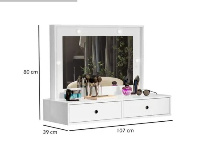 Penteadeira com Led 100% MDF Oferta  - Foto 2