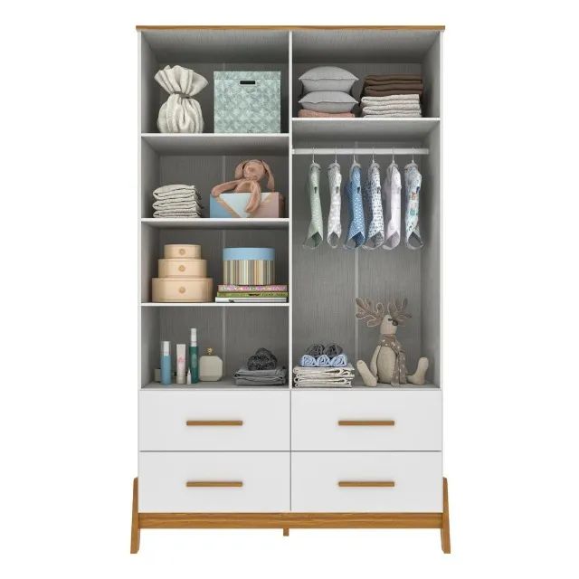 Guarda Roupa Guti Retro, 100% MDF (Novo) - Foto 2