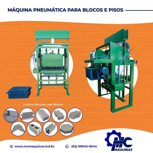 Máquina de fazer bloco, canaleta e piso  - Foto 3