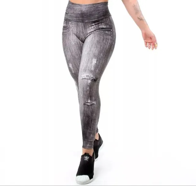 Calça Legging 3d Tecido Grosso Não Fica Transparente