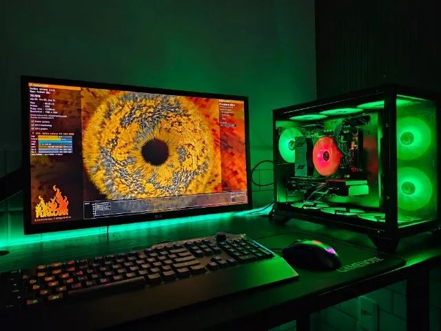 PC Gamer Novo Xeon 2680v3 RX 580 novo com garantia  - Foto 3