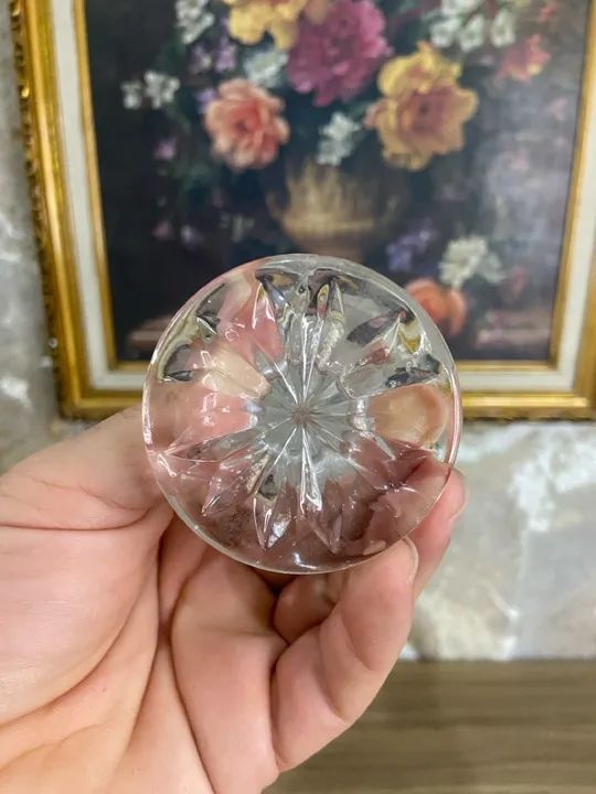 Antigo Solitário | Vaso de Cristal | Germany | Sec XX | Antiguidades  - Foto 4