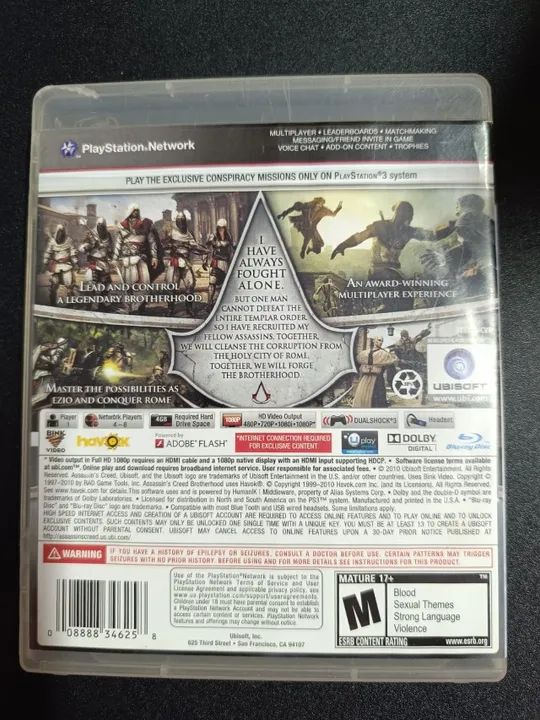 Assassins Creed Brotherhood Ps3 - Promoção - Foto 4