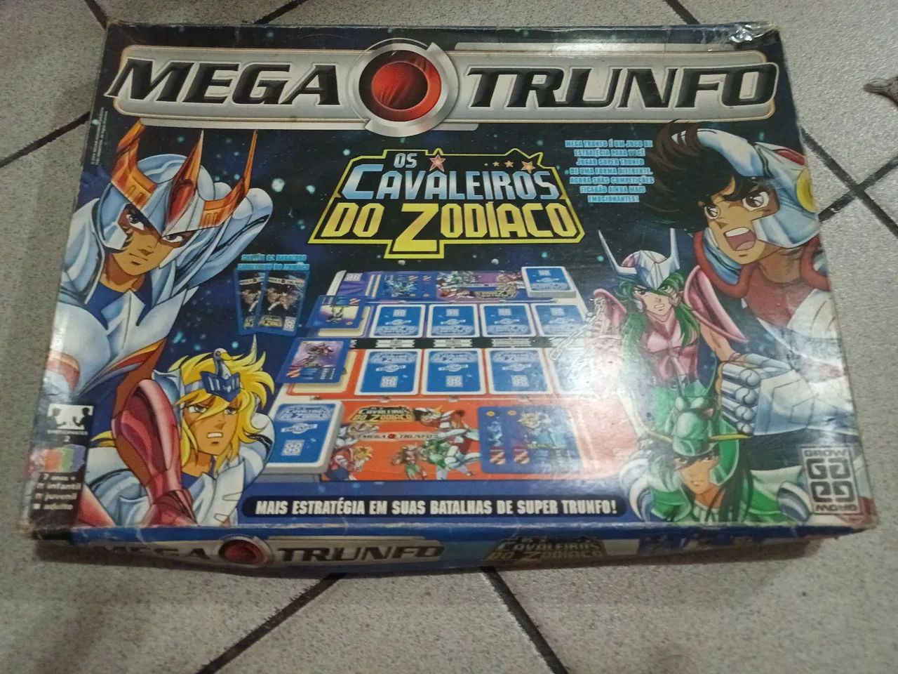 Jogo Mega Trunfo Os Cavaleiros do Zodíaco ler descrição 