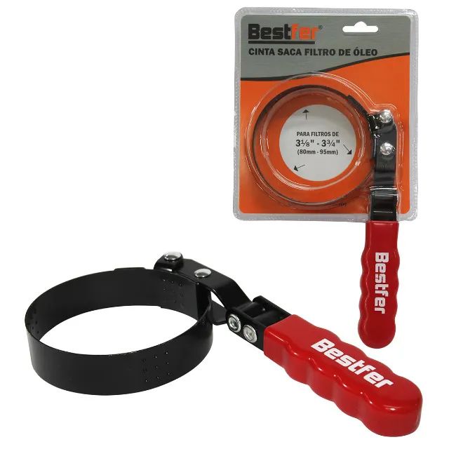 Chave Saca Filtro De Óleo Cinta Ajustável 83 A 98mm Bestfer