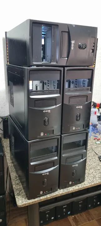 Gabinetes de Computador -  05 unidades  usado RS 100 reais os 5  