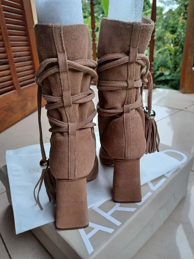 Bota Arezzo Slouch Original em Camurça  35 - Foto 3