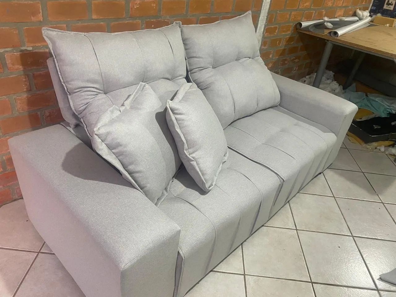 Sofá de 2 Lugares Cinza