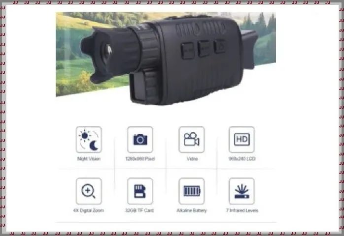 Binóculo filmadora com visão noturna e zoom  - Ideal para se usar na escuridão total - Foto 3