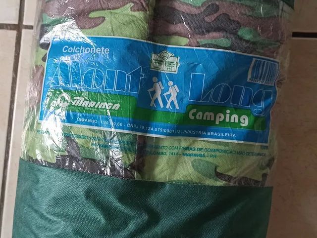 Colchonete Mont Long Solteiro Estampado Em Excelente Estado 60 - Foto 3