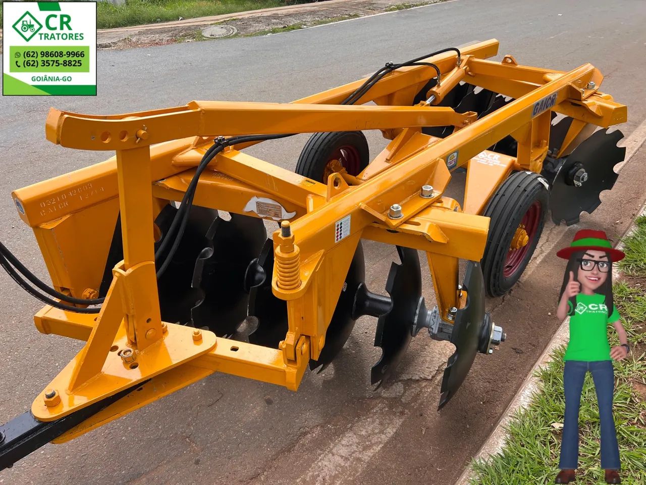 Grade Aradora 14x28 TATU - CR Tratores - Foto 6