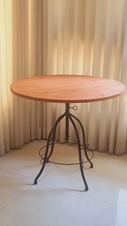 Mesa Bistrô Tampo 90cm Regulagem 80 e 100cm  - Foto 4
