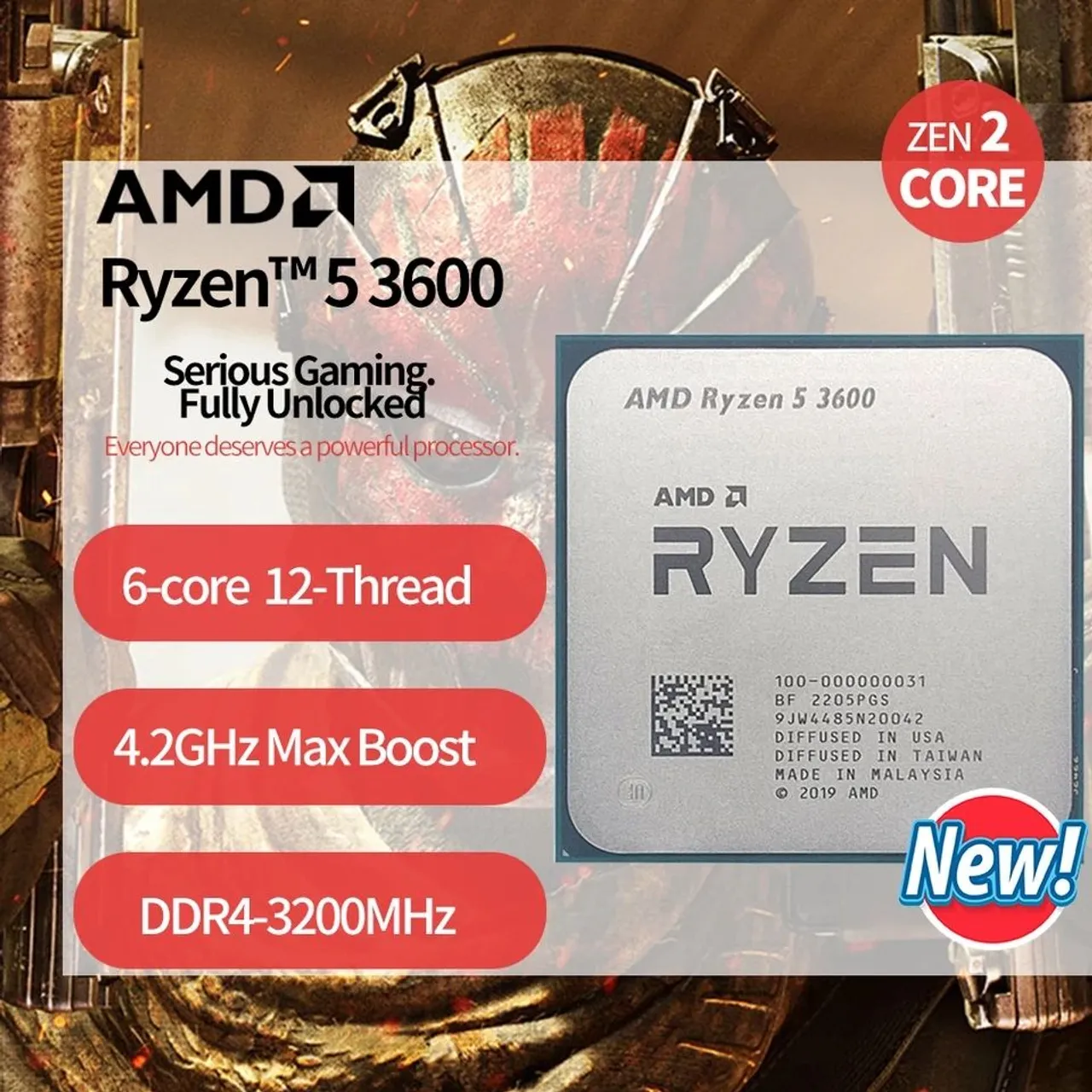 Processador AMD Ryzen 5 3600