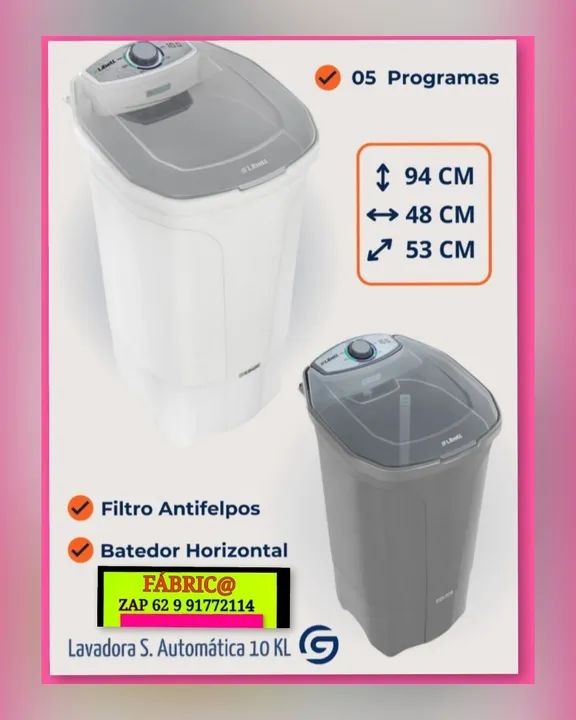 Tanquinho 10kg APRONTA ENTREGA 