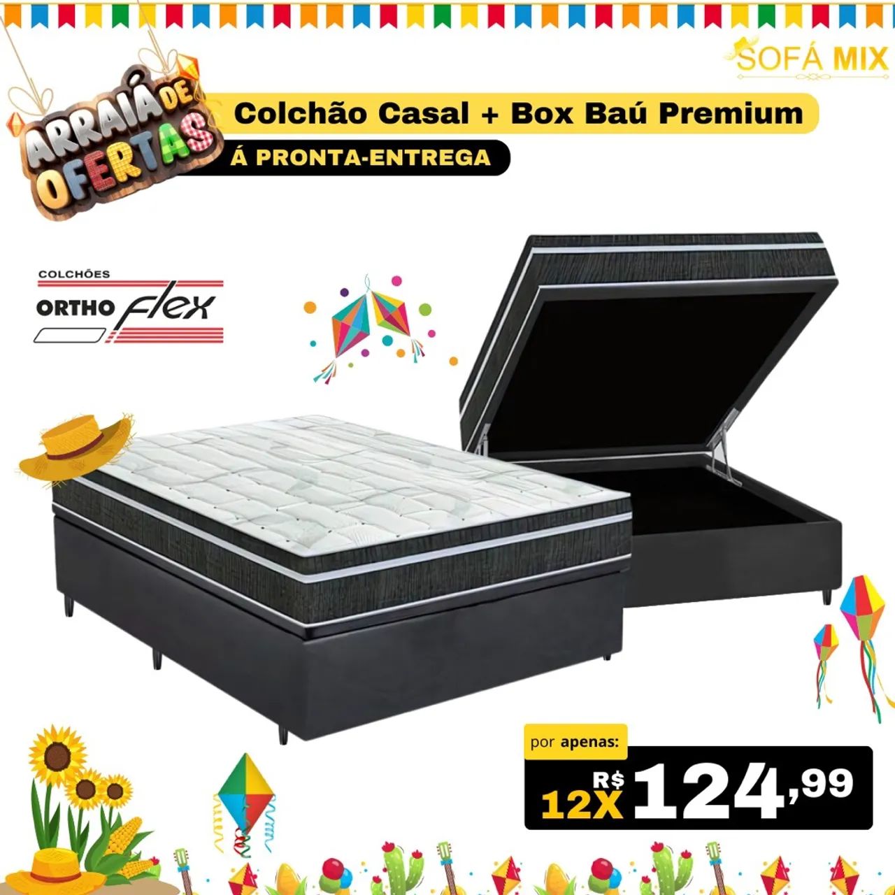 Cama bau  Queen molas ensacadas Gazzin  - Foto 3