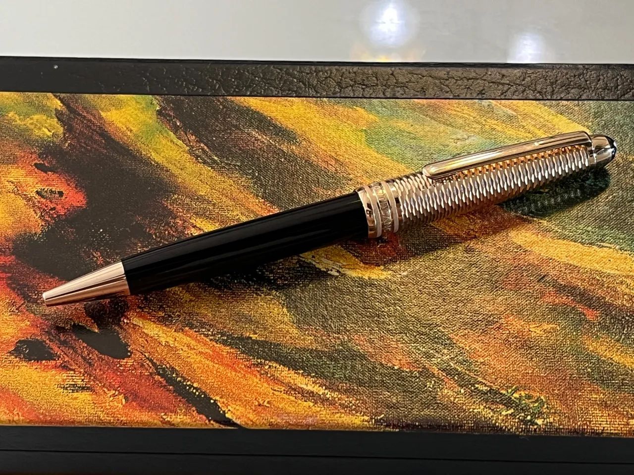 Caneta Esferográfica Montblanc Geometric - Impecável! 