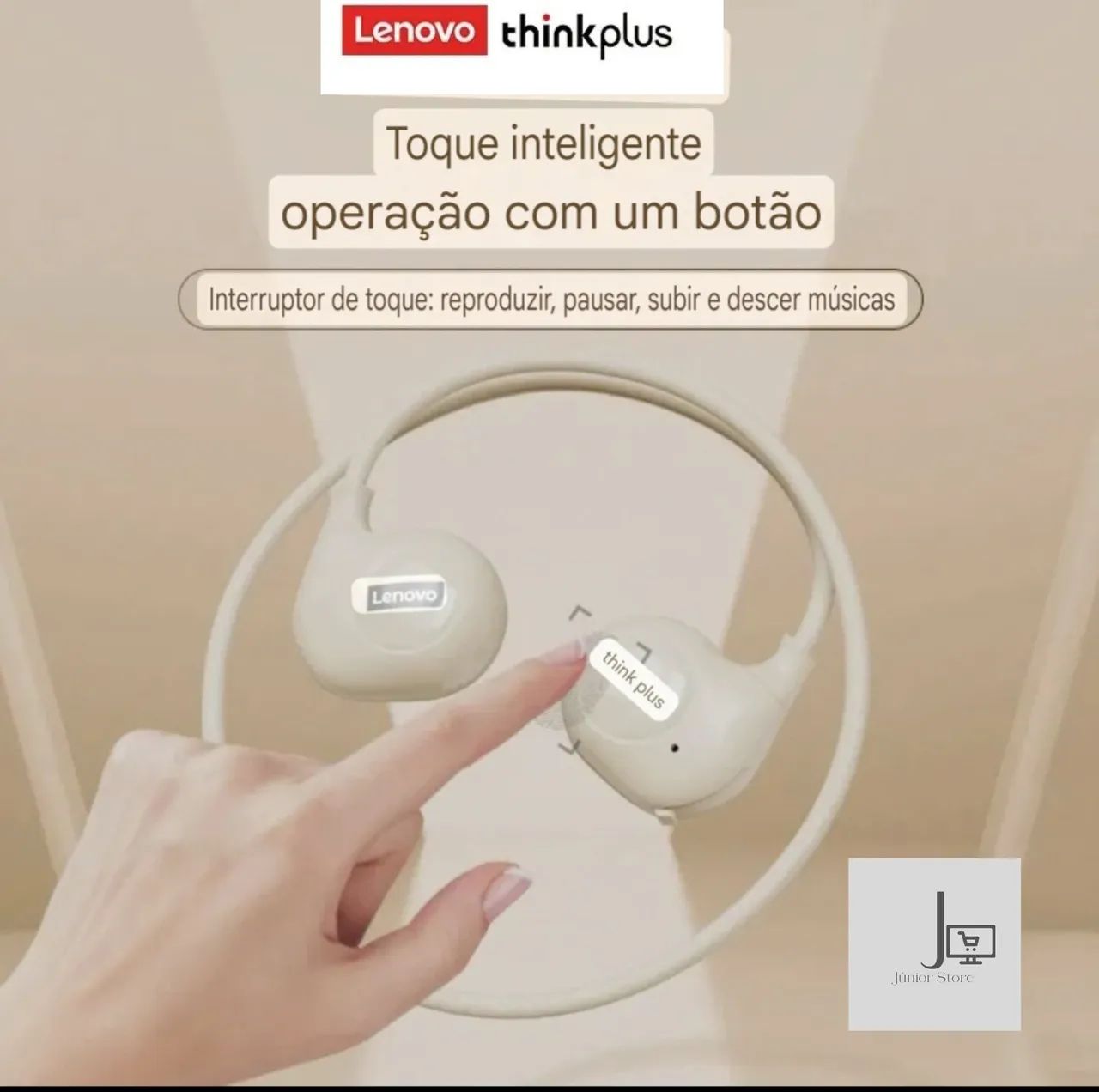 Fone de ouvido condução óssea Lenovo