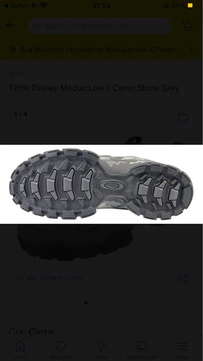 Tênis Oakley Modoc Low 2 Stone Grey - Foto 5