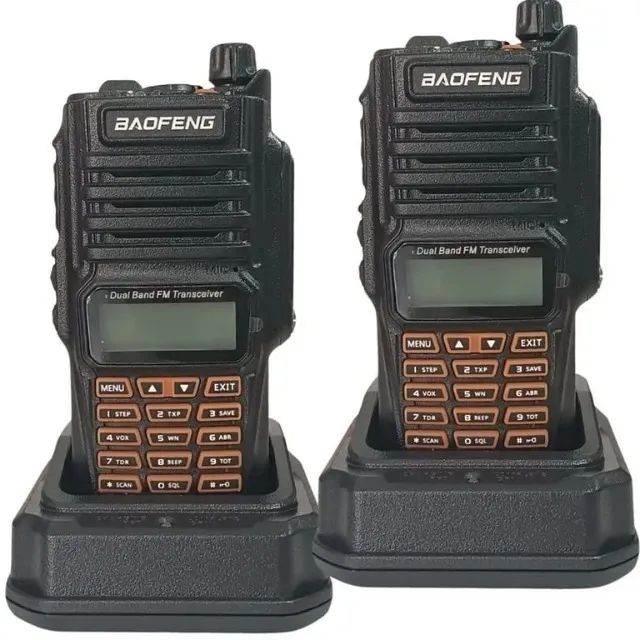 2 Unidades Radio Comunicador Baofeng UV9R Walk Talk Longo Alcance Dual Band - Foto 3