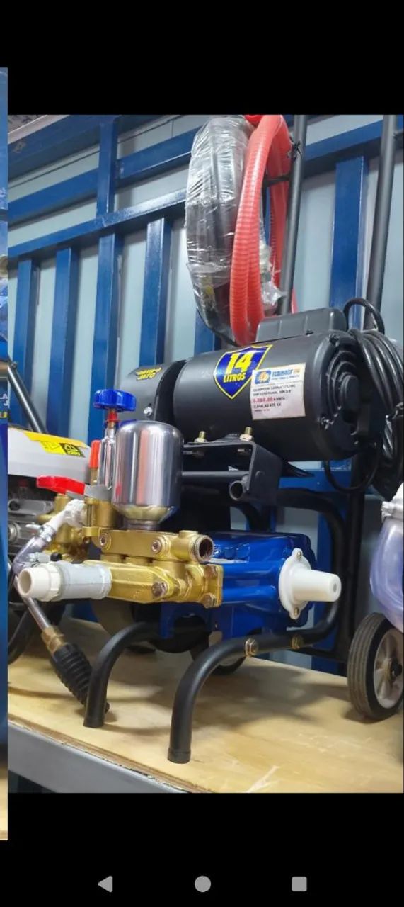LAVAJATO DE ALTA PRESSÃO 1CV MON 127/220V  10M MANG 3/8 CHIAPERINI