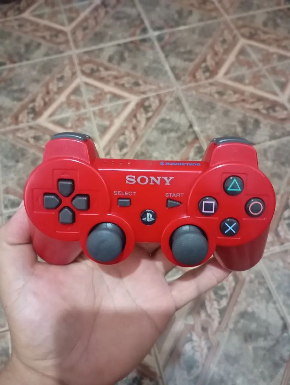 Controle original para PS3 - edição vermelho ,em excelente estado!