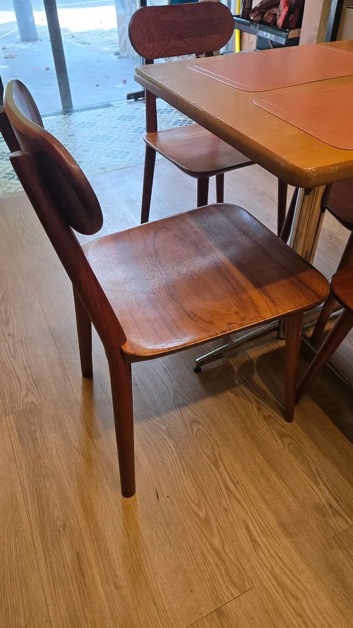 Conjunto Mesa com 4 Cadeiras Madeira Maciça Arboul - Foto 2