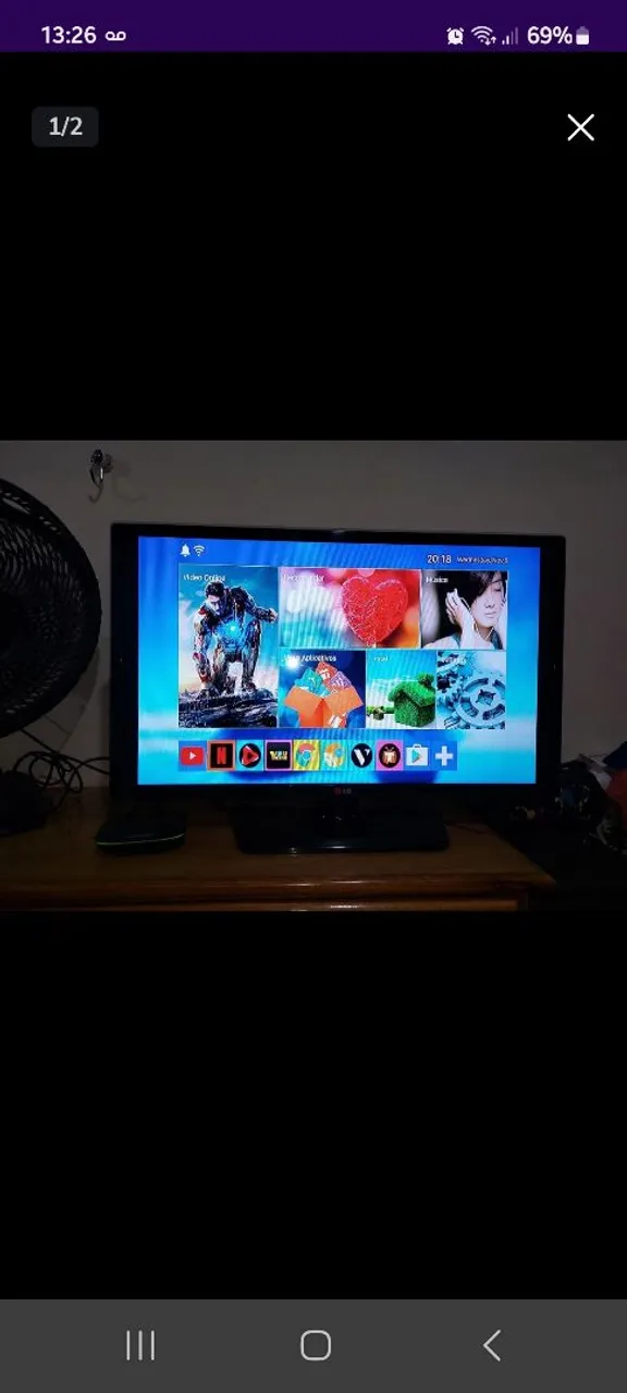 TV LG 32 polegada( Led)+ Aparelho conversor pra se tornar smart.