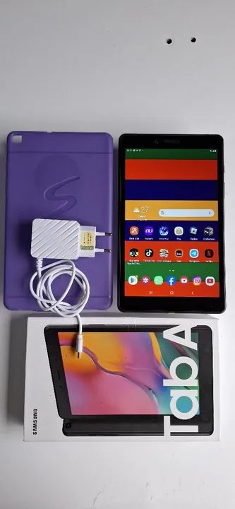 Tablet na caixa Tab A Samsung Pega chip 4G Vai completo ( Act cartao ) - Foto 4