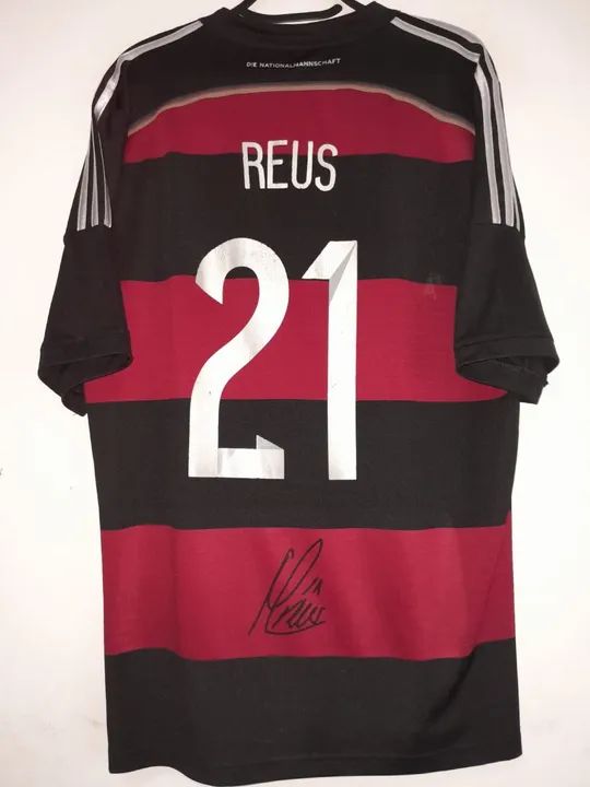 Camisa Alemanha Flamengo Copa Mundo 2014 #21 Reus Autografada Certificada