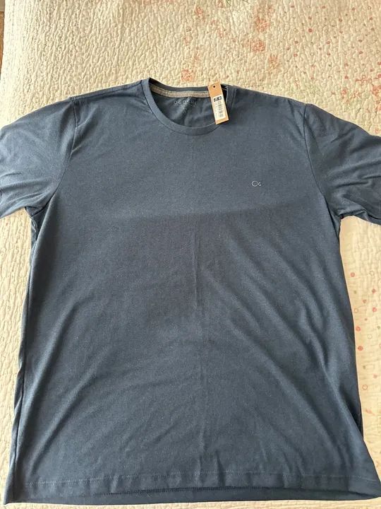 Camiseta Masculina Azul marinho - Tamanho M- Nova