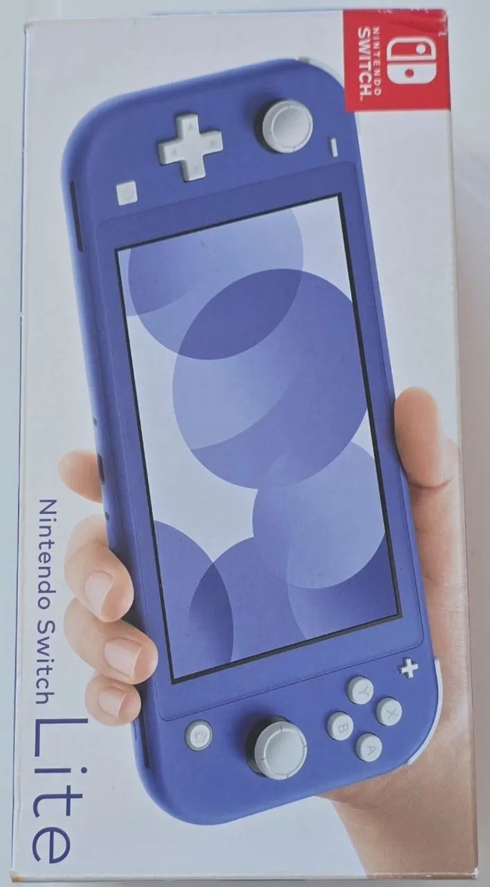 Nintendo Switch Lite Azul- Desbloqueado Novo 256GB - Consoles de