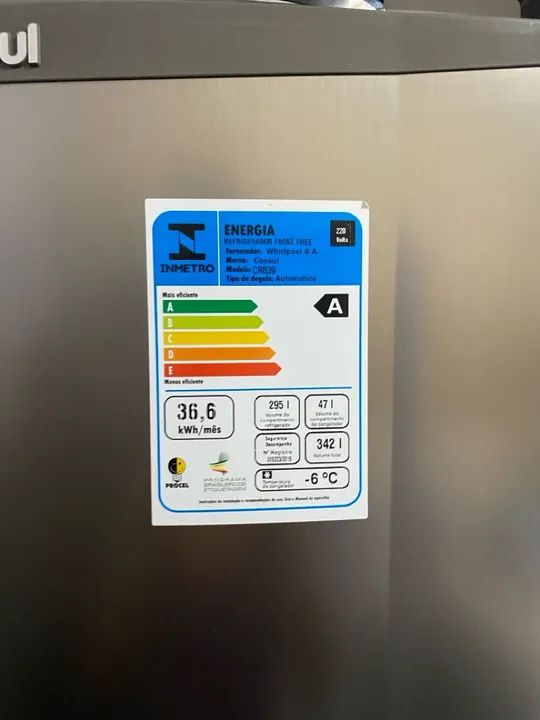 Geladeira consul frost free, inox  - Foto 6