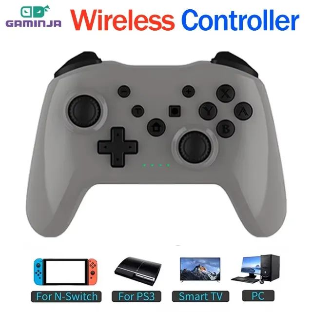 Controle Joystick Bluetooth Gamepad, N-Switch/PS3/PC/Android/Tv Box (Novo)
