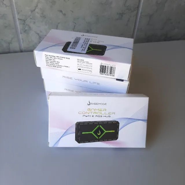 Controladora Gamer Rise Mode PWM e RGB Hub - 4 pinos 12v - Foto 5