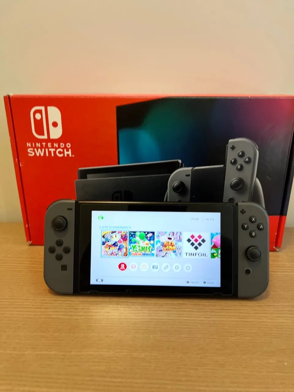 Nintendo Switch MOD.HAC-001（-01） Nintendo Switch 32GB HAC-001-01 1 Controle Joy-Con