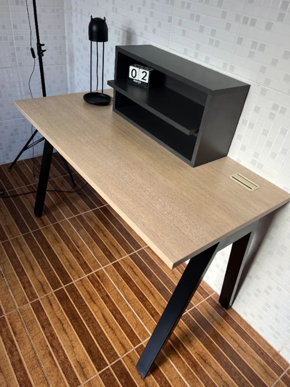 Mesa de escritório Home Office Cavalete Riccó 120x60 cm