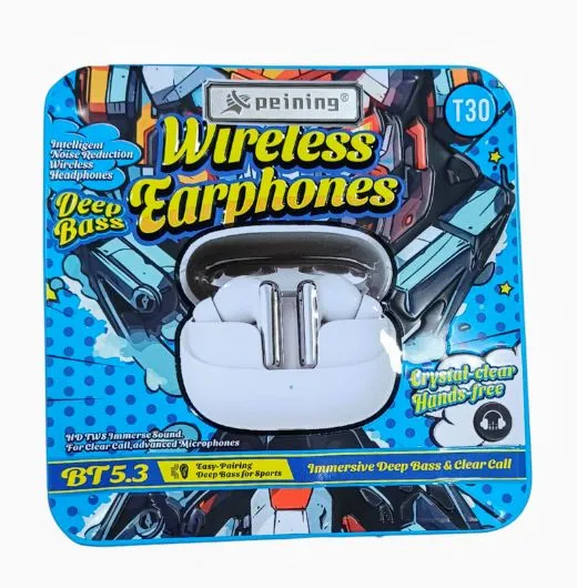 Fone de ouvido TWS Peining T30 Bluetooth 5.3
