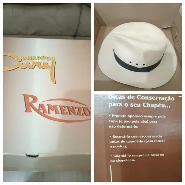 Chapéu modelo Panamá tamanho 55 - Foto 2