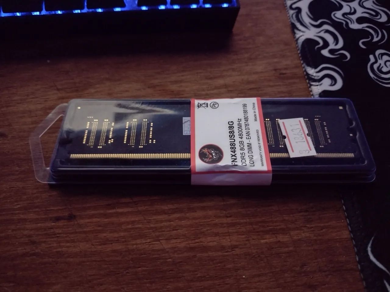 Memória RAM 8gb DDR5 4800mhz