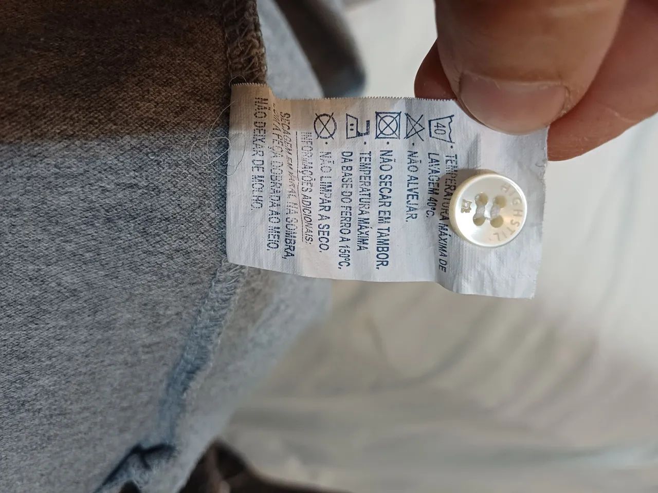 Camisa Polo Highstil cinza semi-nova,  tam.G - Foto 5