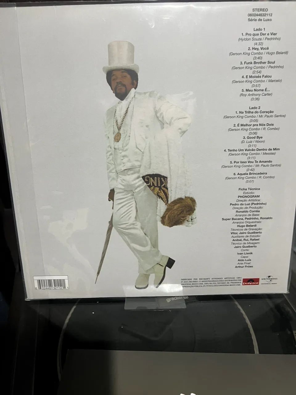 LP - GERSON KING COMBO - VOLUME II 2 - CLUBE DO VINIL UNIVERSAL - NOVO - Foto 3