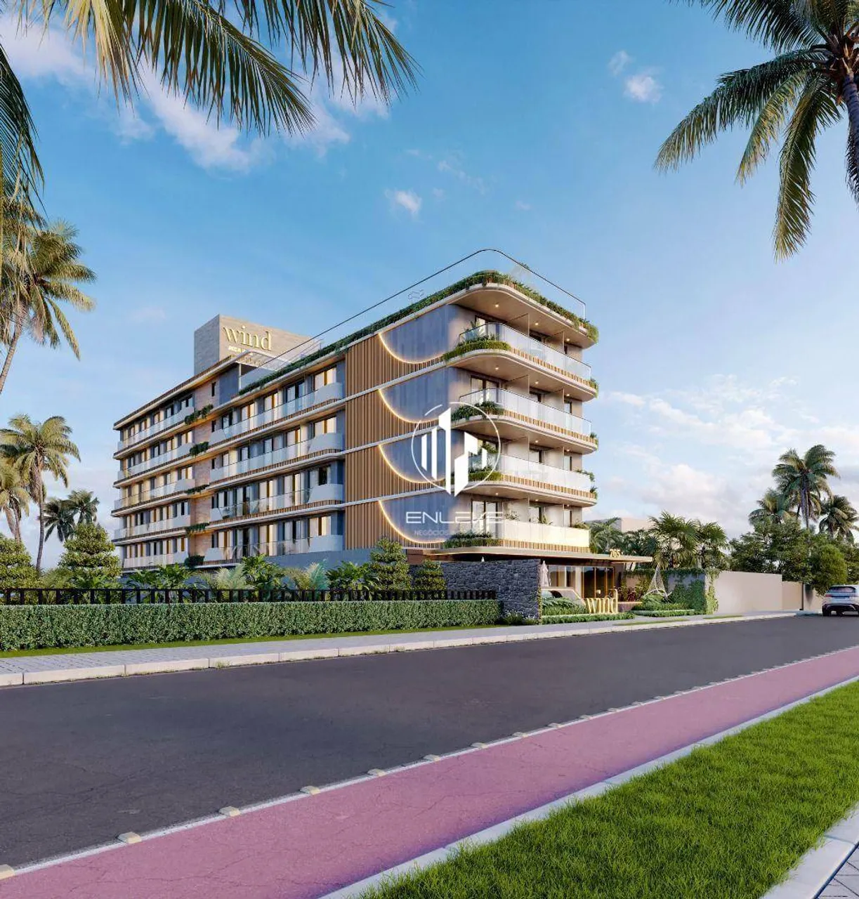 Flats na planta à beira-mar de Manaíra