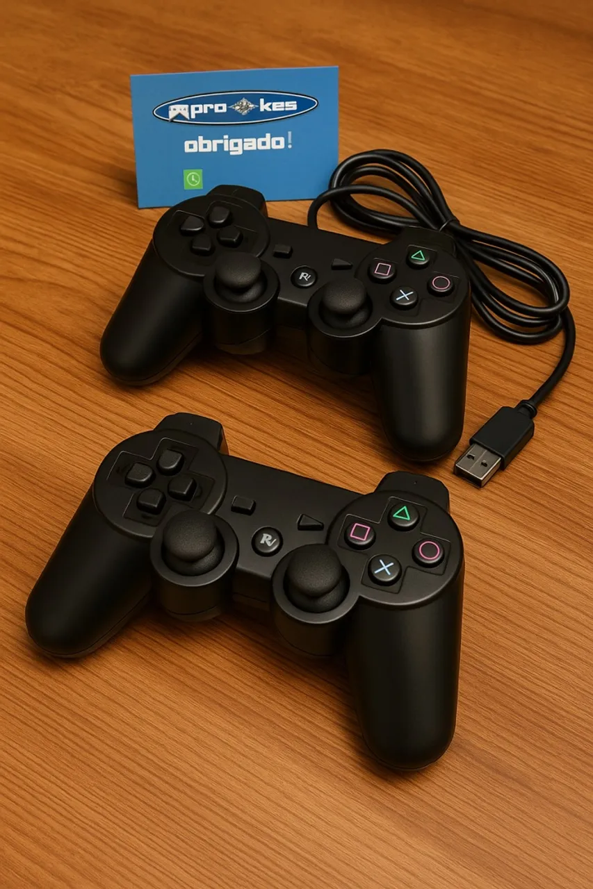 Controles PS3 - Novos e com cabo USB