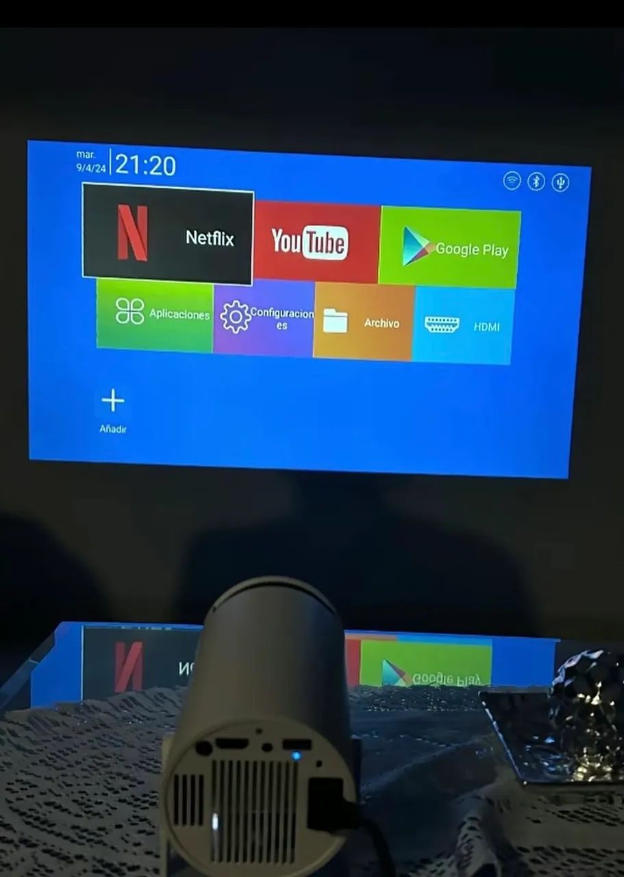 Projetor HY300 Original Portátil Smart Android 11 4K Ultra HD HDMI Wifi Bluetooth