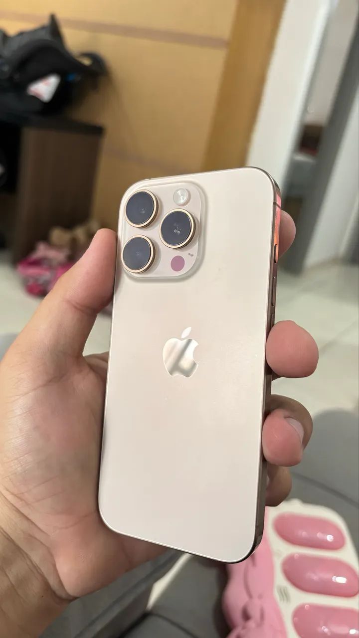 iPhone 16 Pro 256Gb cor Desert 98% saúde bateria - Foto 3