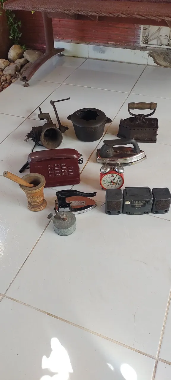 Coleção de objetos antigos